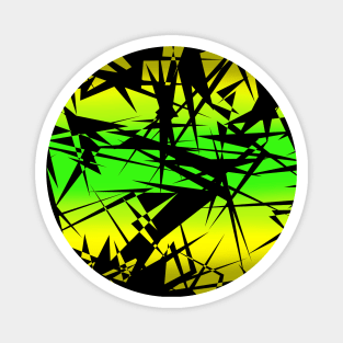 Jamaican Flag - Scratch Flag Design Magnet